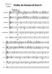 sheets-Orchestre d'accordéons - Medley de chansons de Bourvil pour ensemble d'accordéons (Conducteur).pdf