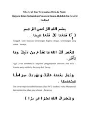 Teks Arab Dan Terjemahan Hizb An Nashr.doc