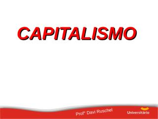 CAPITALISMO E SOCIALISMO.pps