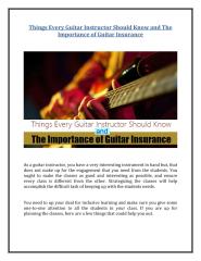 Things Every Guitar Instructor Should Know and The Importance of Guitar Insurance.pdf