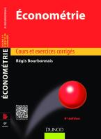 Econométrie - Régis Bourbonnais - 9ème edition.pdf